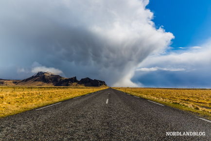 Auf der Ringstraße 1 im Süden von Island
