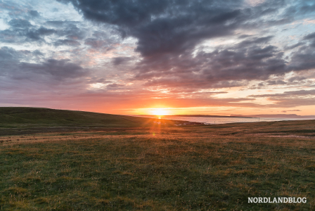 Wunderschöner Sonnenuntergang an der Landspitze Duncansby Head