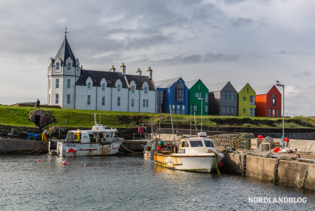 Das 300 Einwohner Örtchen John o’ Groats im Norden von Schottland