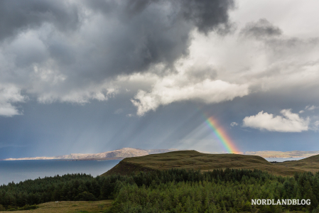 Herrlicher Regenbogen - aufgenommen auf der Isle of Skye