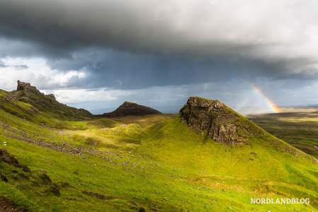 Ein wunderbares Wandergebiet - "Quiraing" auf der Isle of Skye