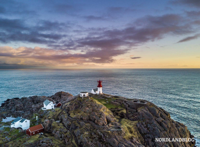 Leuchtturm Lindenes am Südkap von Norwegen