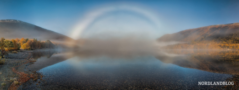 Nebelbogen an einem Herbstmorgen im Storlidalen (Trollheimen / Norwegen)