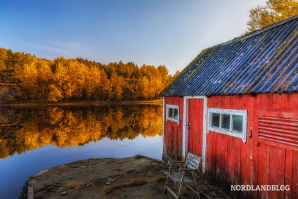 Herbststimmung auf der Insel Hitra im Westen Norwegens