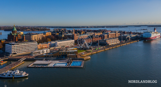Die Insel und zugleich der Stadtteil Katajanokka (Helsinki / Finnland)