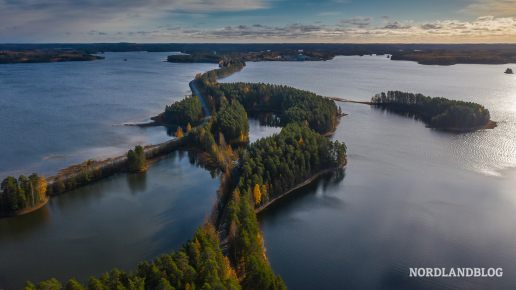 Der Landrücken von Punkaharju im Osten von Finnland (Karelien)