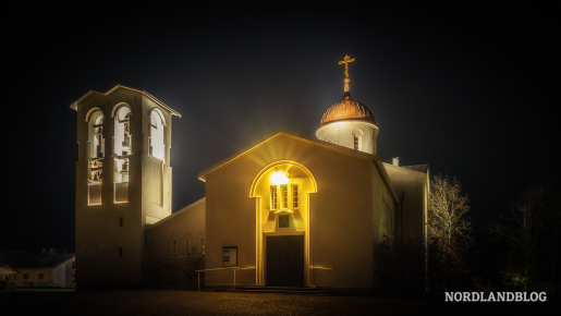 Die Klosterkirche vom orthodoxen Männerkloster Valamo