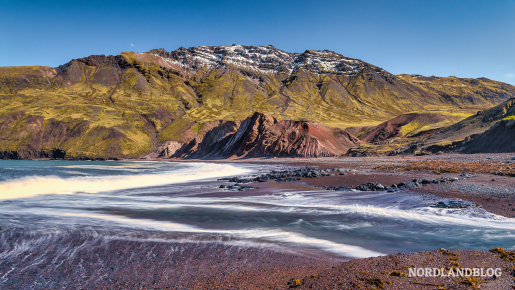 Am Ziel der Wanderung in die Bucht Brunavik bei Borgarfjörður