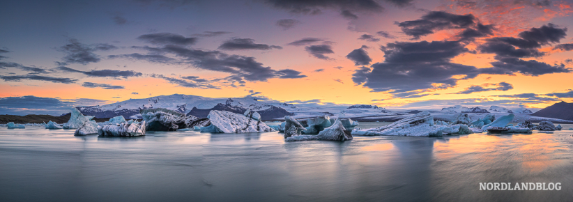 Eisbrocken in der Gletscherlagune Jökulsárlón