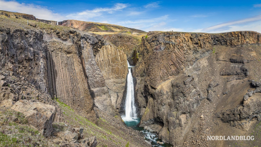 Wasserfall Litlanesfoss unweit von Egilstadir