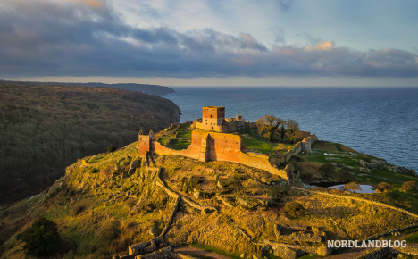 Wintermorgen an der Festung Hammershus