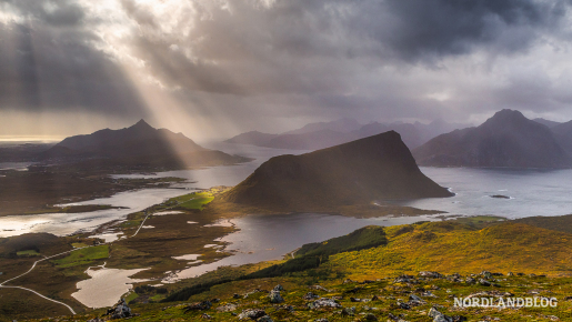 Blick vom Holandsmelen zum Offersøykammen