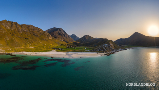 Strand Haukland Beach auf den Lofoten