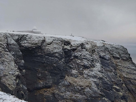 Das Nordkap am 12.10.2019, fast Menschenleer - Ideal für eine Runde mit den Huskys