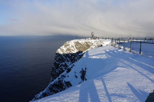 Aufziehender Seenebel am Nordkap - 25. Februar 2018