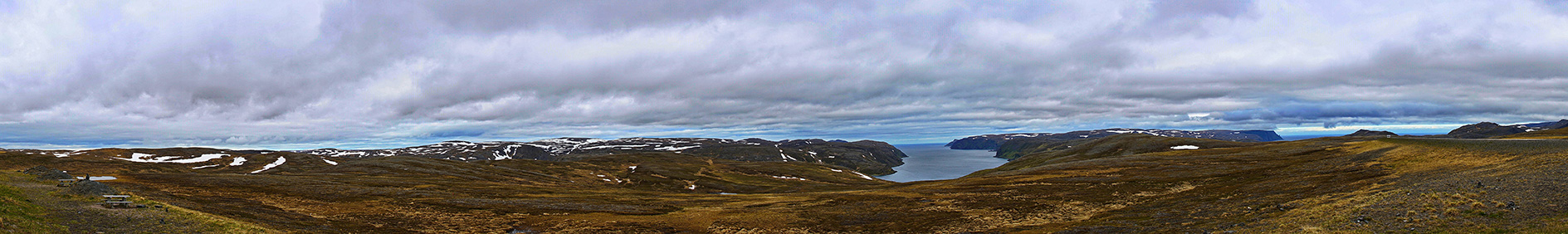 Magerøya -Blick zum Nordkapp Panorama