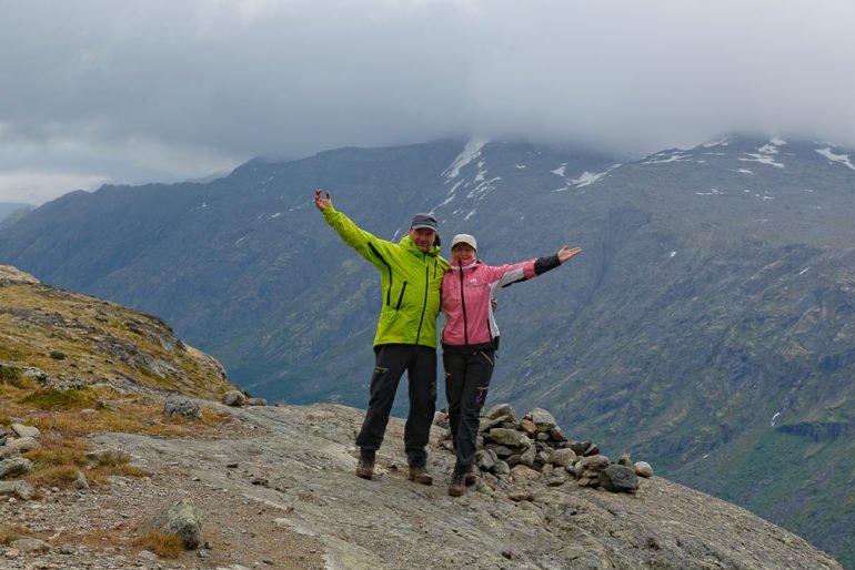 Bild mit Conny und Sirko im Jotunheimen in Norwegen