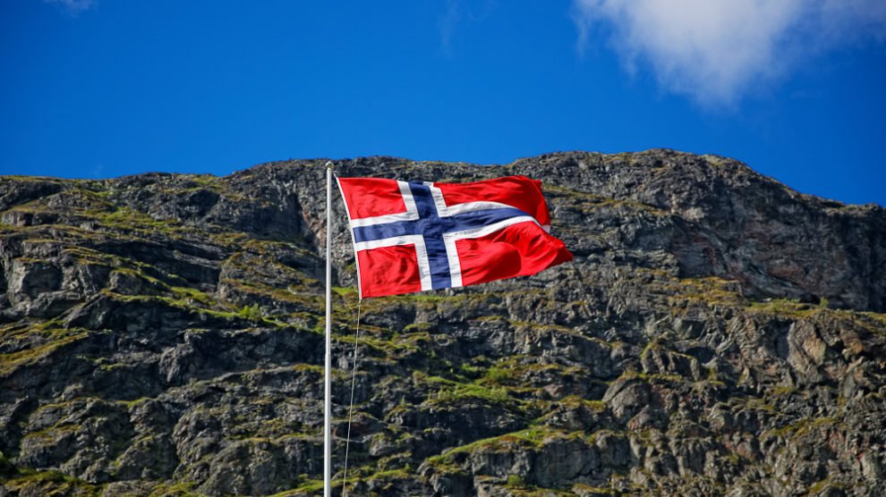 Bild von der norwegischen Fahne - das ist Nationalstolz