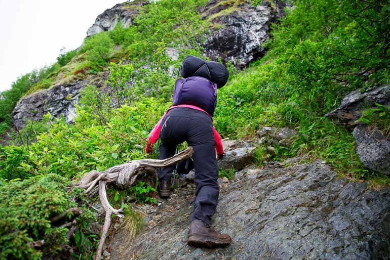 Bild im Jotunheimen in Norwegen beim klettern