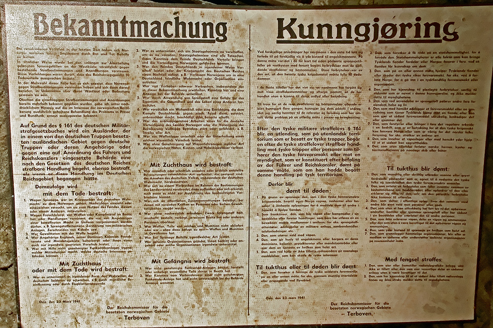Bild von einem Dokument aus der Bunkeranlange
