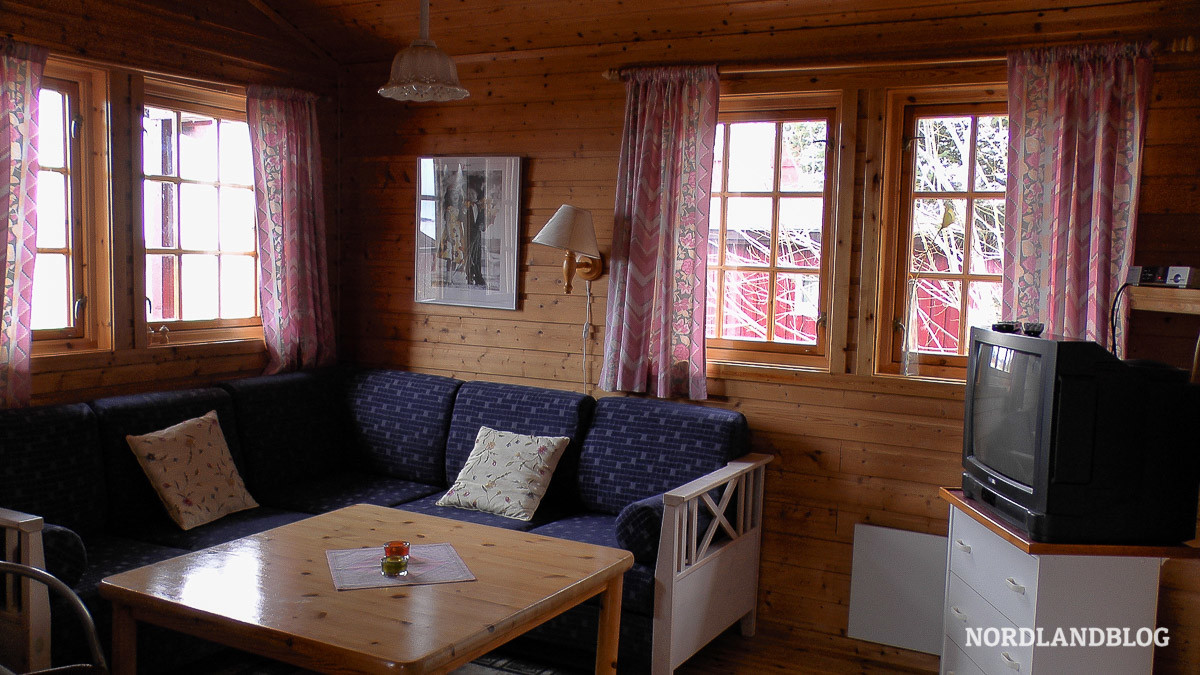 Camping in Norwegen / Hütte auf einem Campingplatz