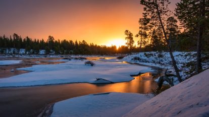 Titelbild Sonnenaufgang Femundsmarka - Highlights in Norwegen (Nordlandblog)