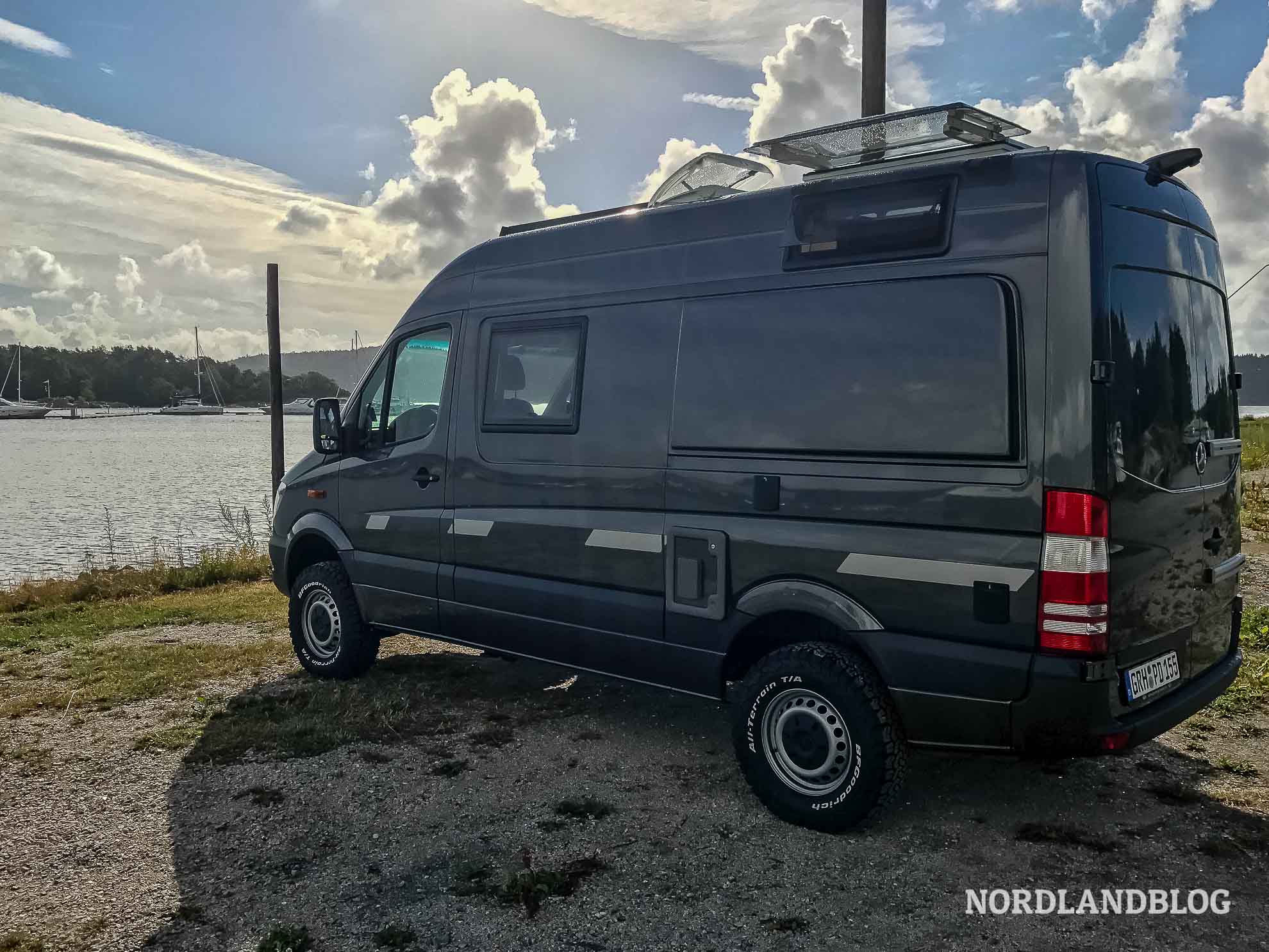 Stellplatz für unseren Kastenwagen in Südnorwegen Skjebergkilens Marina