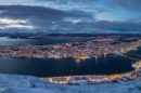 Skyline Panorama von Tromsö im Norden von Norwegen