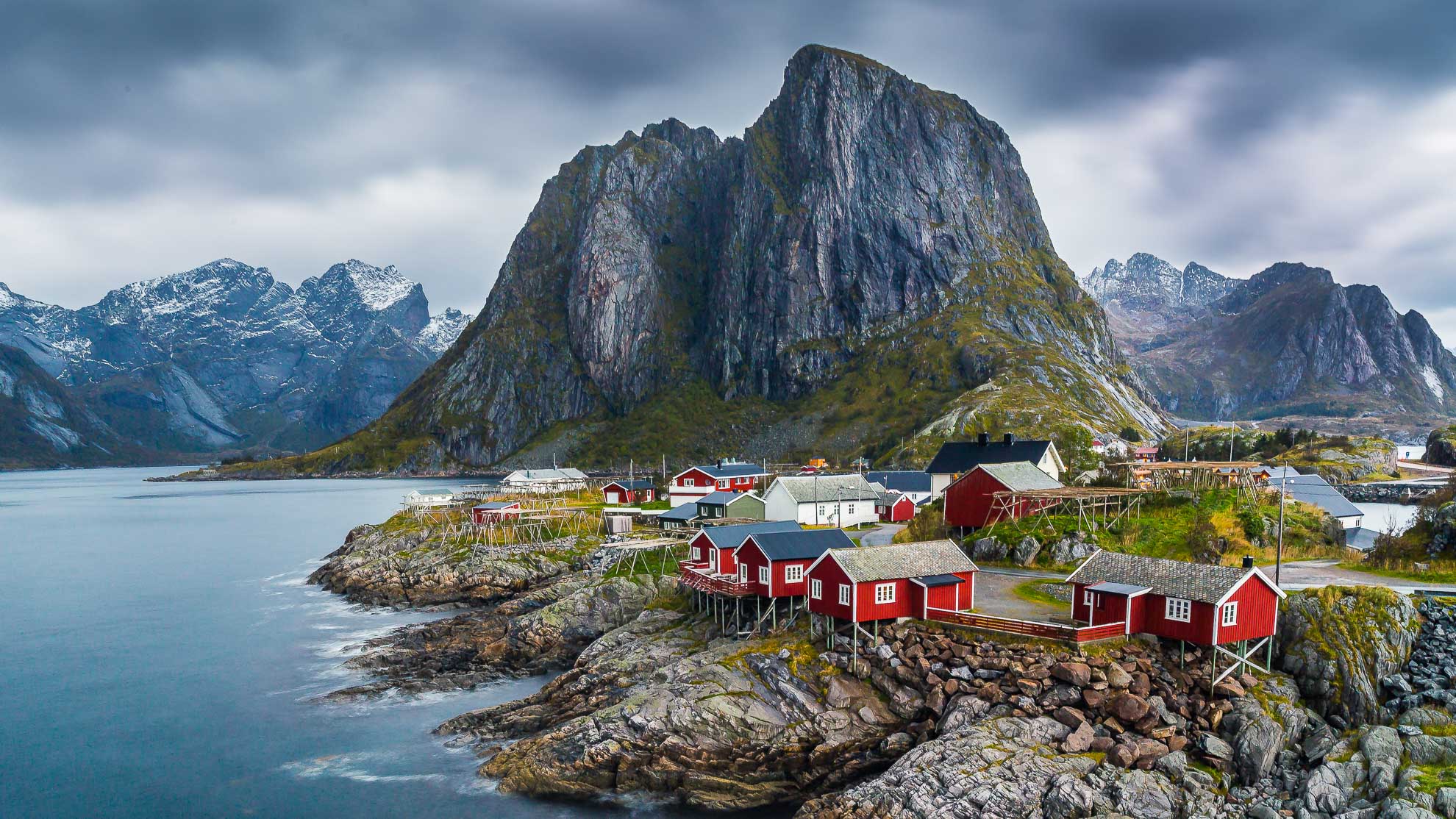 Nordnorwegen Lofoten Fischerdorf Hamnoy Rundreise Kastenwagen-Roadtrip