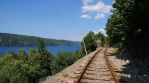 Die stillgelegte Bahnstrecke der Flekkefjordbanen
