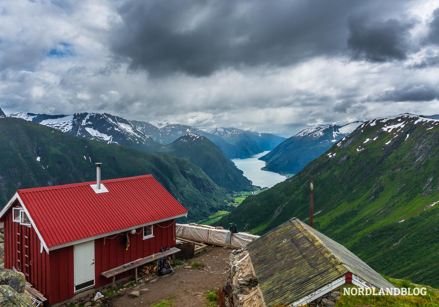 Flatebrehytta Fjaerland Sogn og Fjordane Norwegen