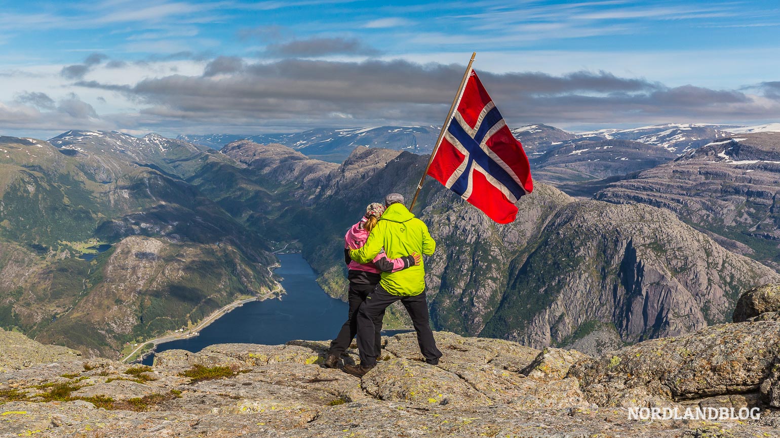 Tour auf den Hornelen in Norwegen