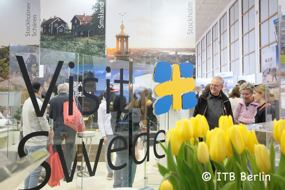 Stand von Schweden auf der Internationalen Tourismusbörse (ITB) in Berlin