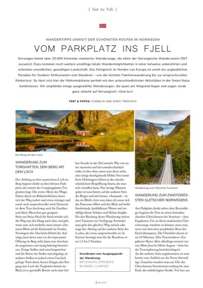 Vom Parkplatz ins Fjell Beitrag im Nord-Camper Nordis 2020