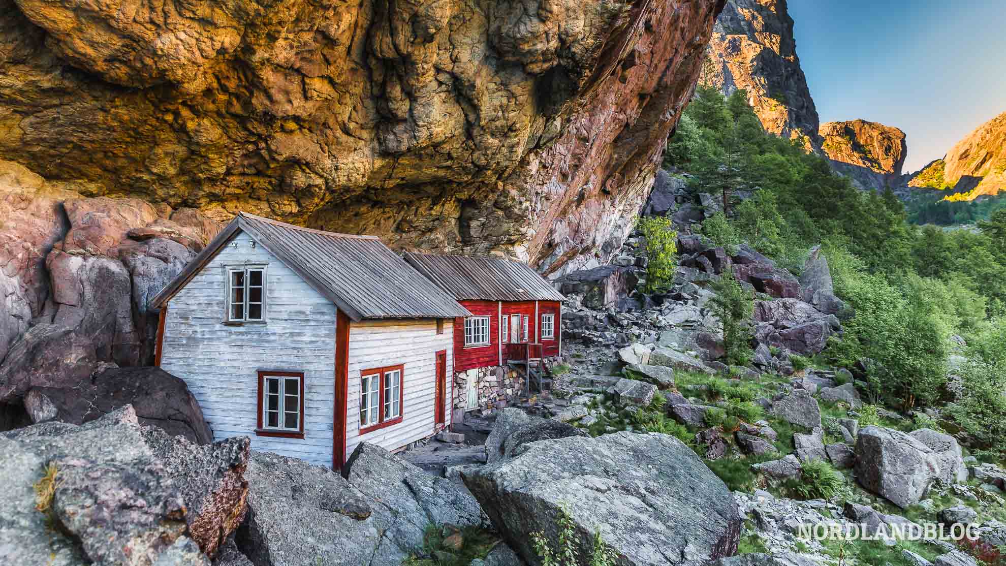 Häuser von Helleren - Highlight in Südnorwegen