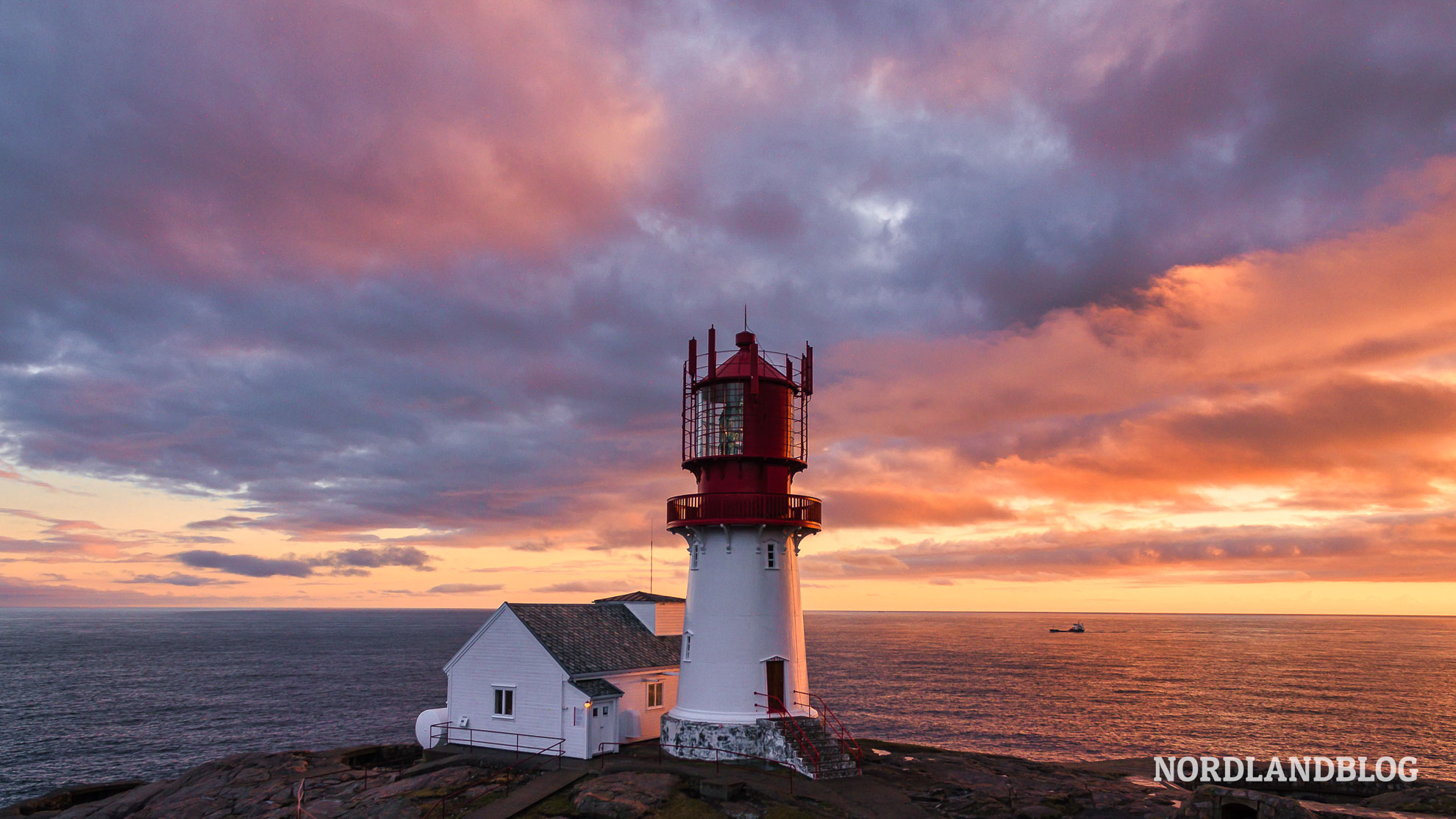 Leuchtturm Lindesnes Fyr Südkap von Norwegen