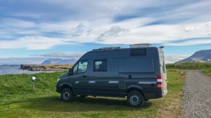 Campingplatz Akranes Island Kastenwagen Wohnmobil Nordlandblog