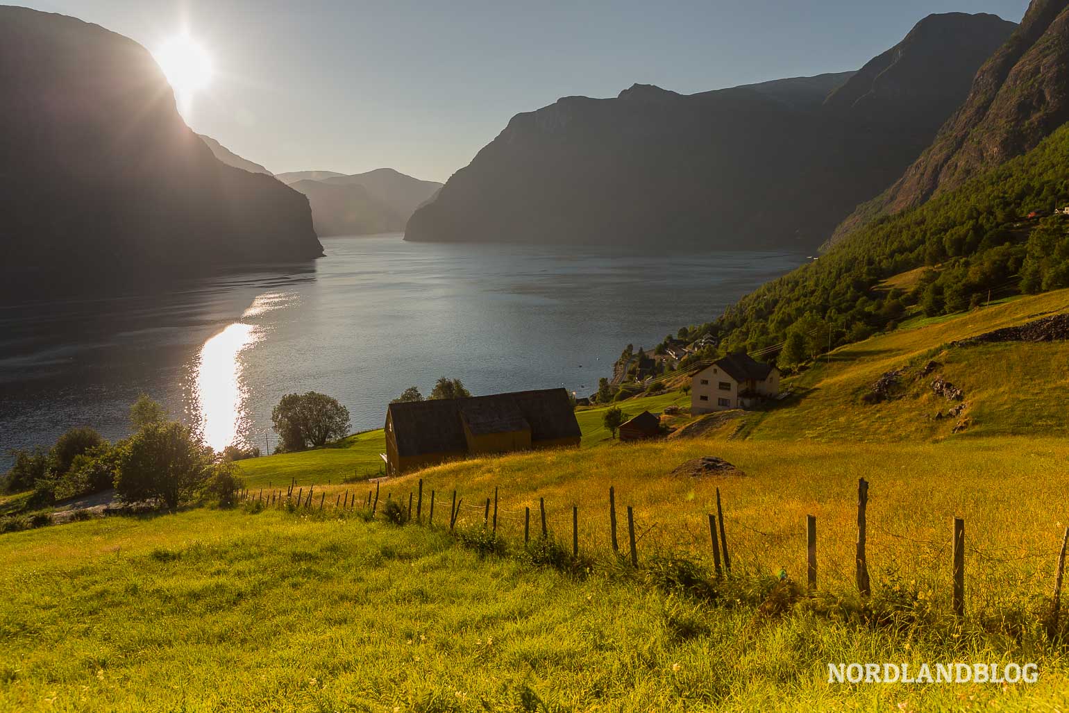 Aussicht unterhalb des Stegasteinen am Aurlandsfjord (Norwegen) / Nordlandblog - Reise durch Fjordnorwegen