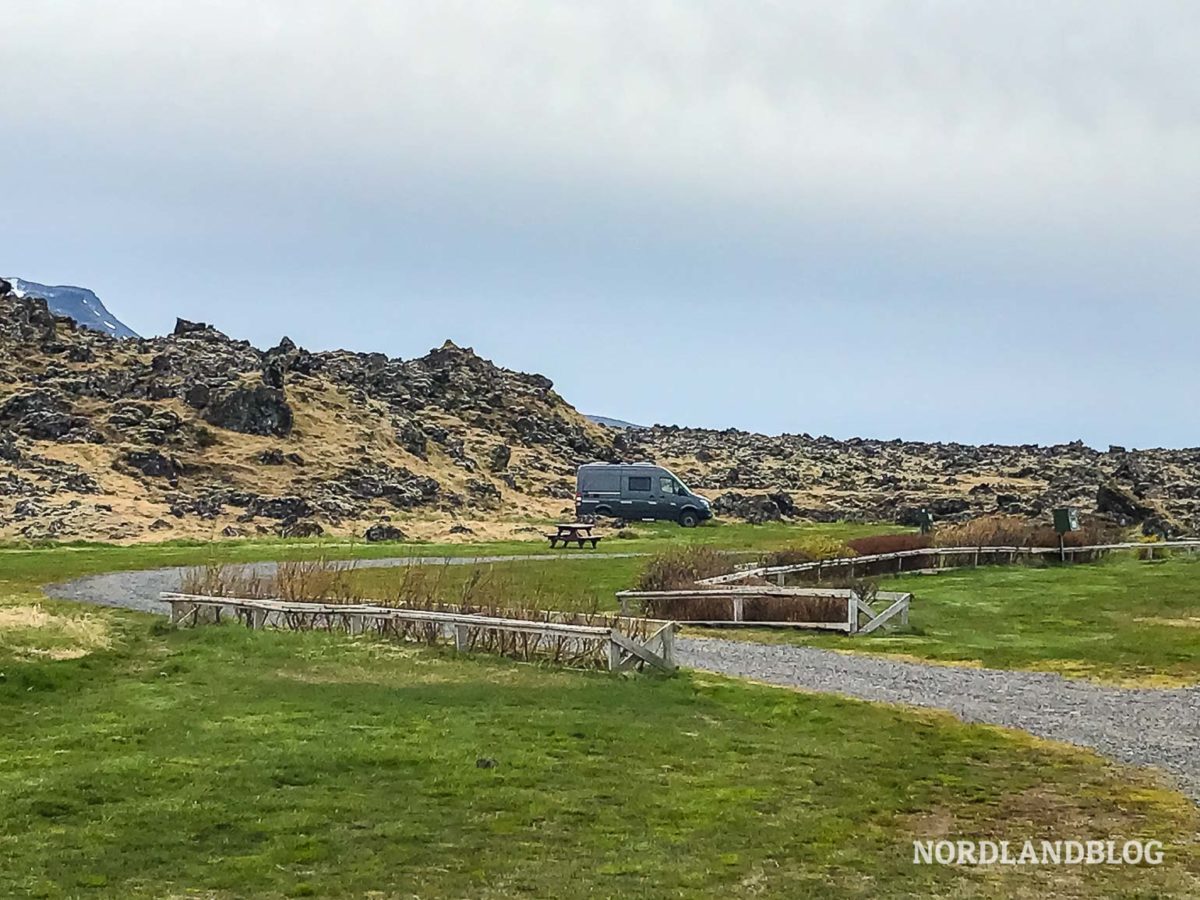 Stellplatz für den Kastenwagen auf der Halbinsel Snæfellsnes in Island (Nordlandblog)
