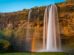Wasserfall Seljalandsfoss an der Südküste von Island im Abendlicht (Titelbild - Nordlandblog)