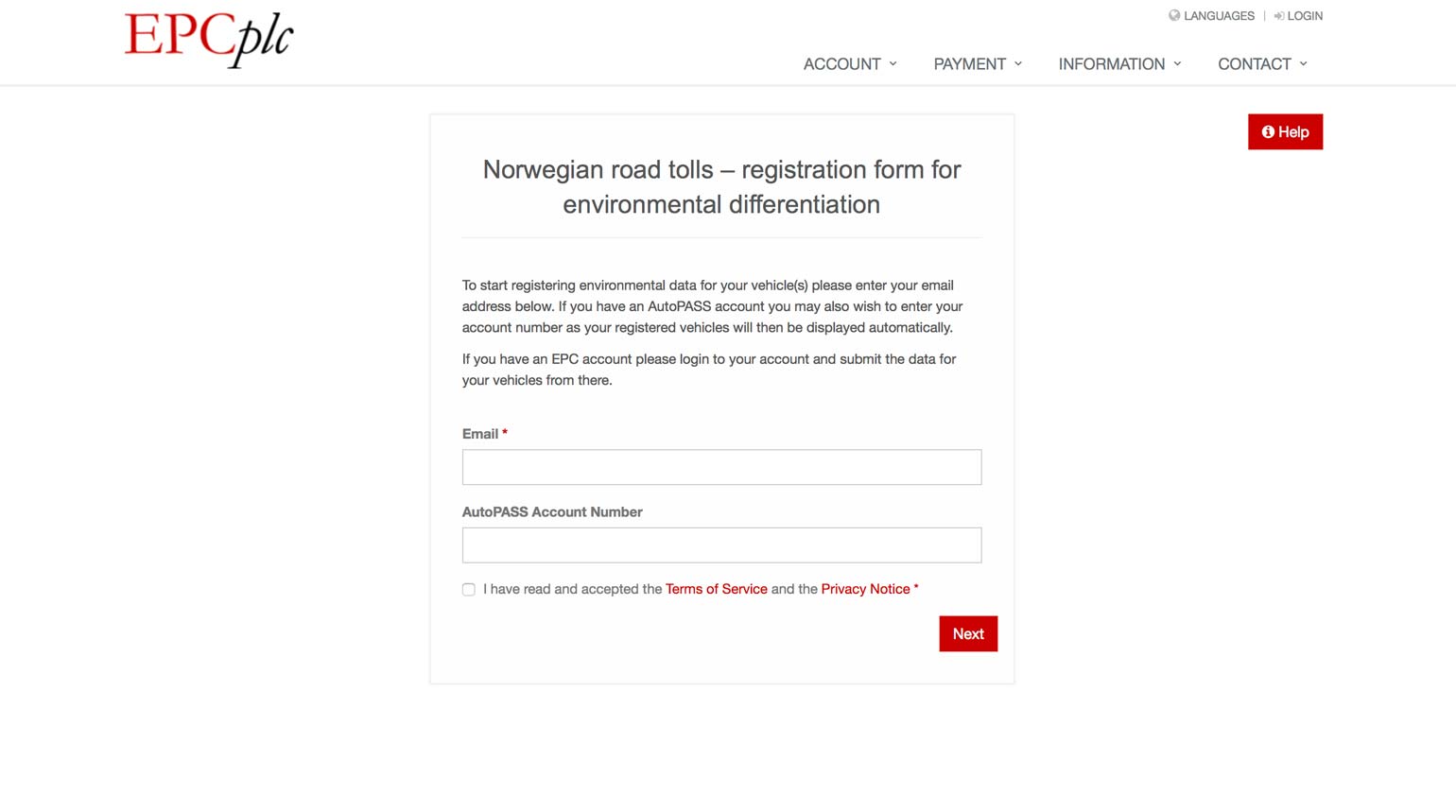 AutoPass Norwegen / EPC Anmeldung Maut in Norwegen
