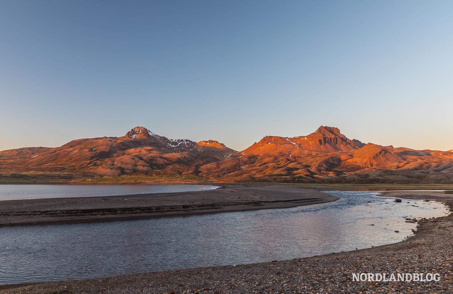 Natur und Landschaft Berge im Abendlicht