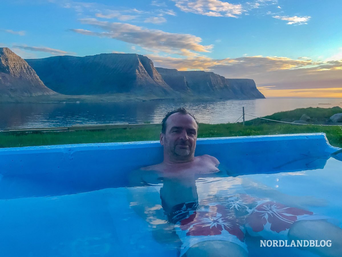 Hotpot Pollurinn an den Westfjorden von Island