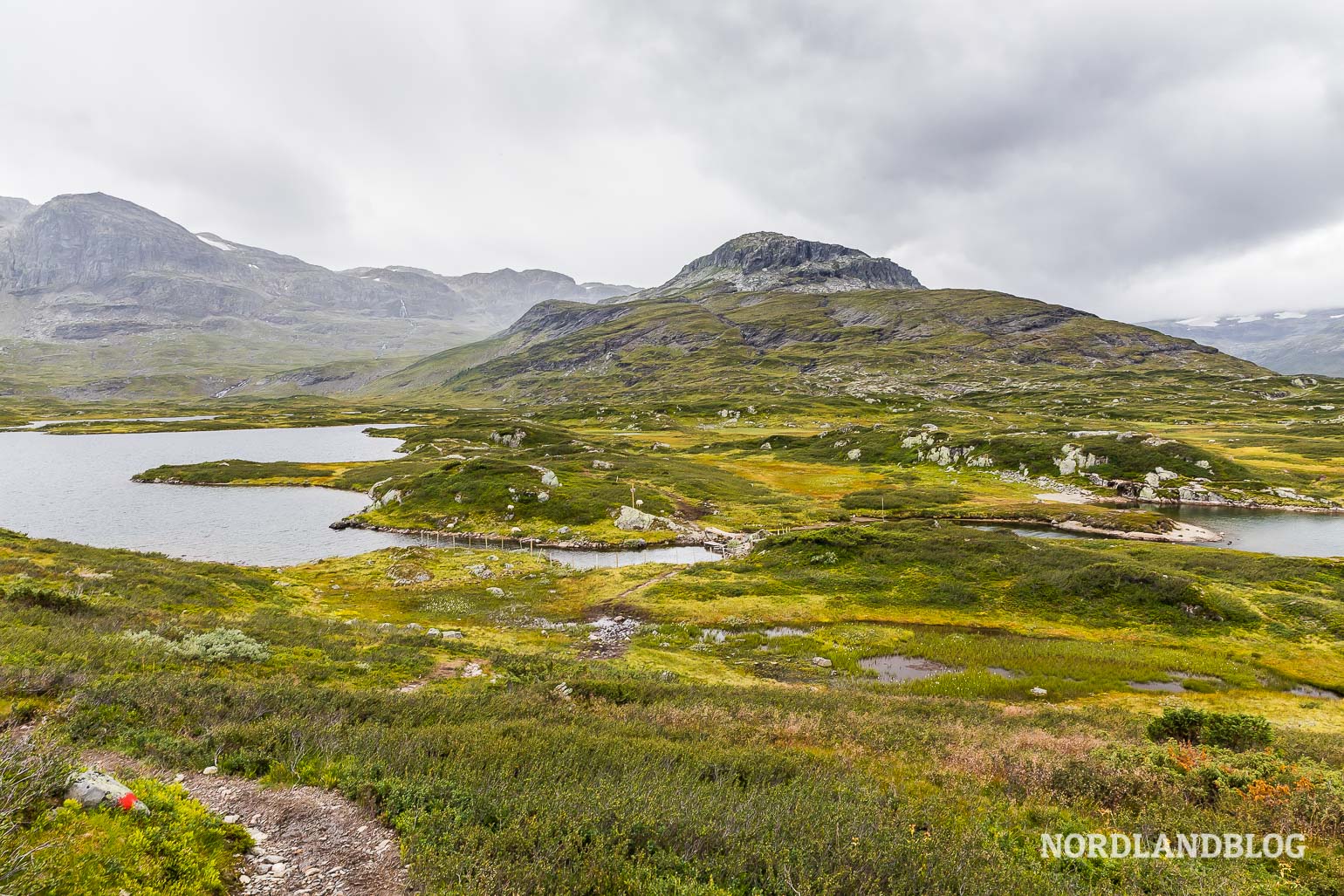 Blick zum Kista / Wanderung Norwegen