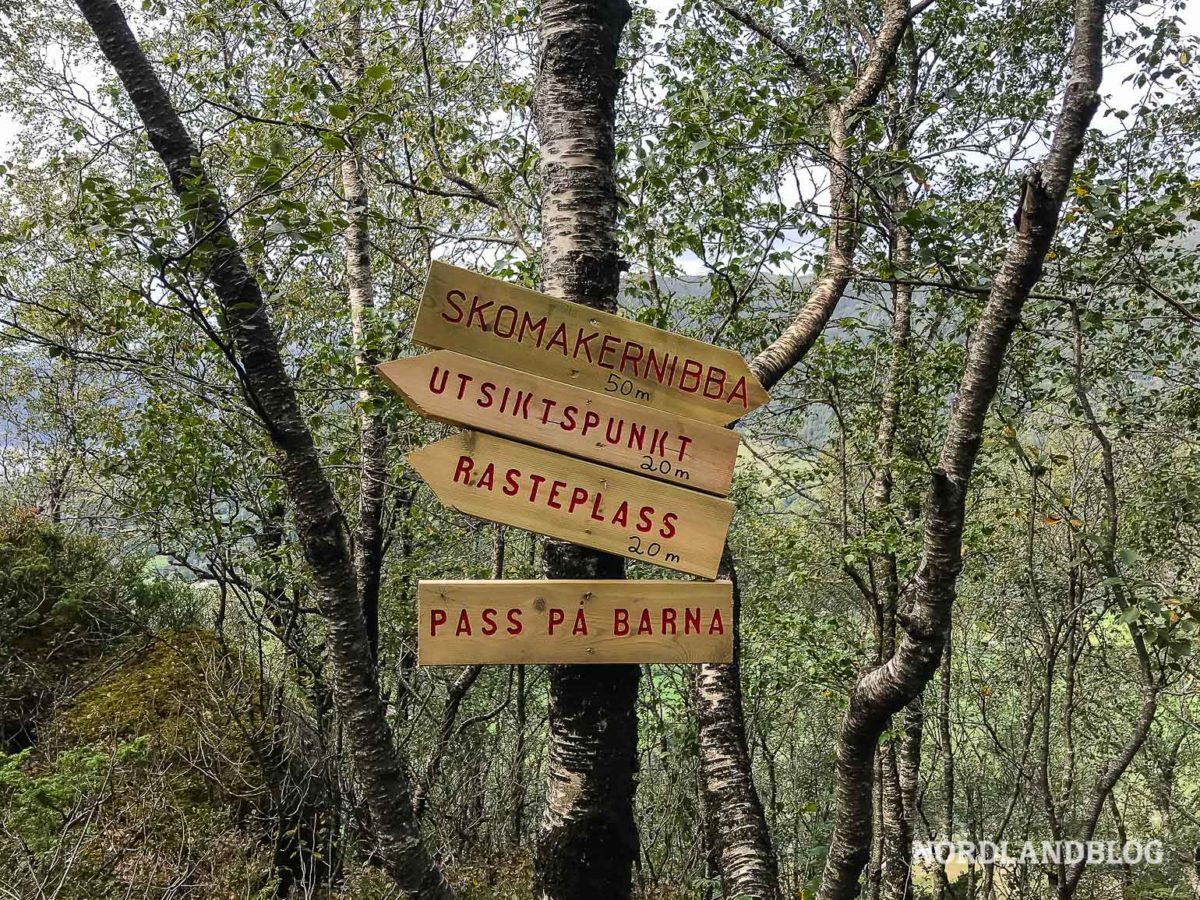 Wegweiser am Skomakarnibba Wegweiser am Skomakarnibba