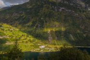 Campingplatz Stellplatz Kastenwagen Geiranger Geirangerfjord Norwegen