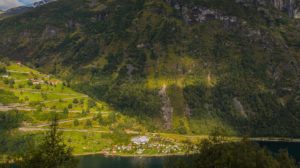 Campingplatz Stellplatz Kastenwagen Geiranger Geirangerfjord Norwegen