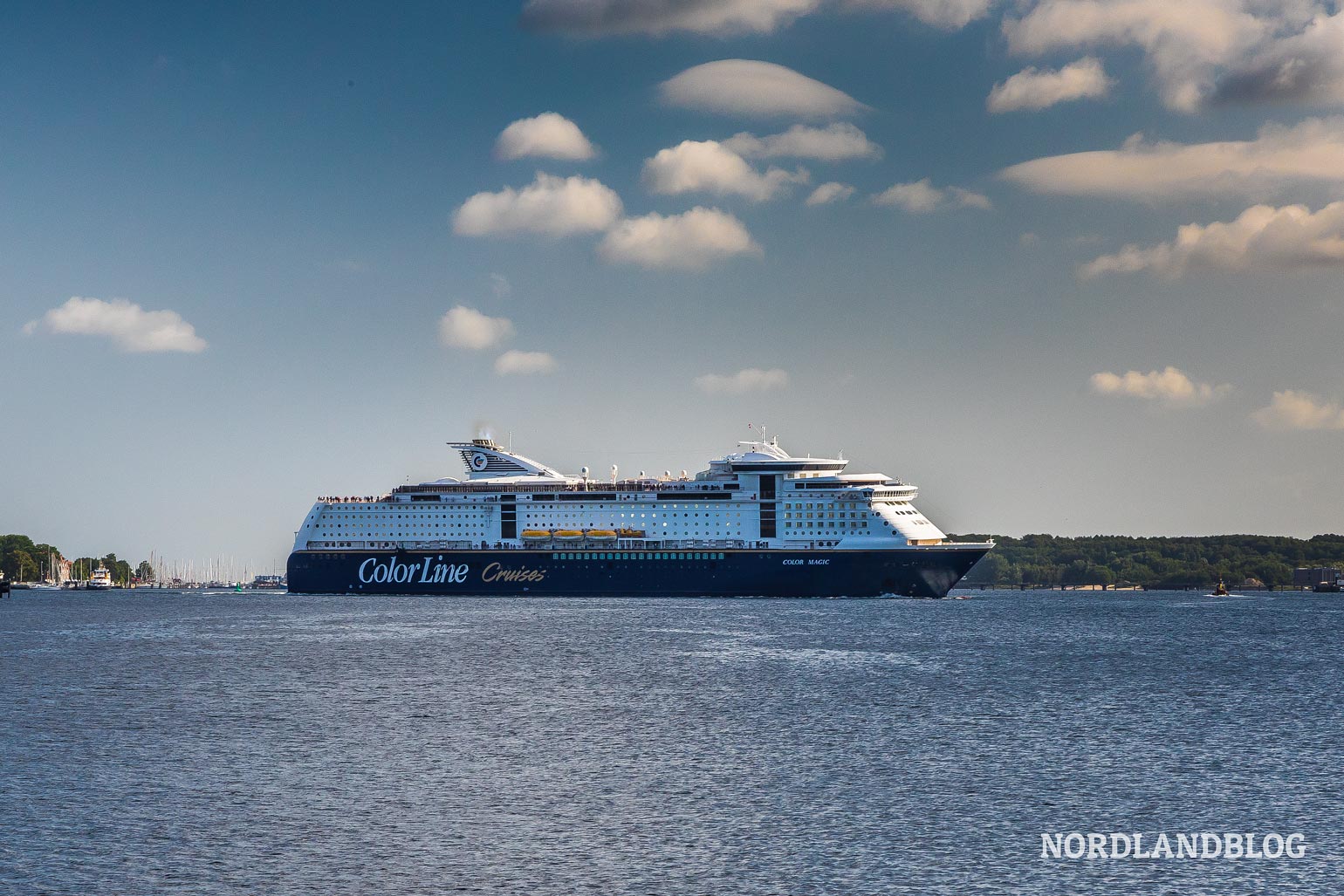 Fähre der Colorline auf der Anreise nach Norwegen