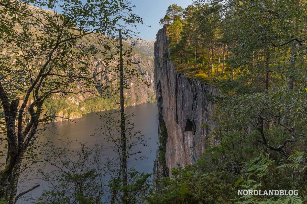 Felsformation Slottet bei Mo im Modalen (Norwegen)