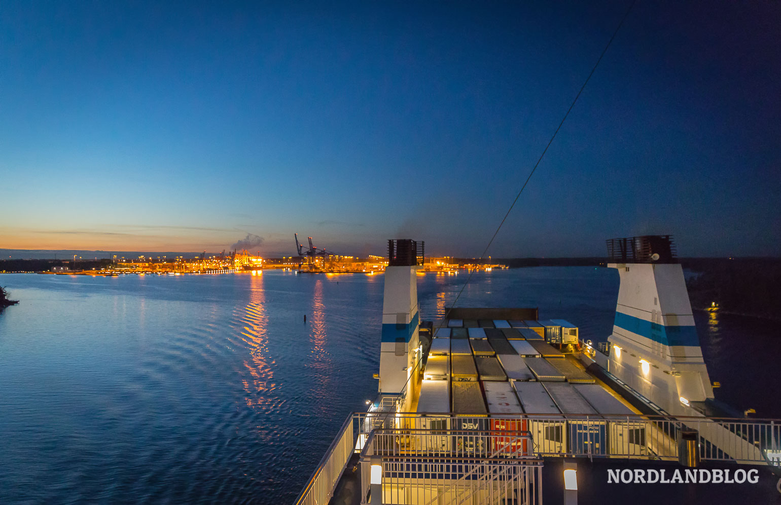 Wir verlassen Finnland und schauen von Bord der Finnstar noch einmal zurück